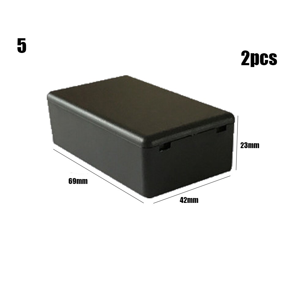 Caja negra impermeable de plástico de , caja de instrumentos DIY, caja electrónica de plástico para proyectos, suministros eléctricos 2 uds.: 2pcs Style 5