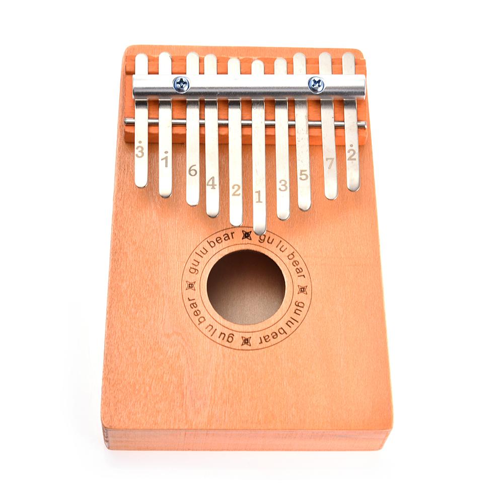 10 Key Finger Kalimba Traditional Africa Pray Wood Finger Kalimba Thumb Piano Pocket Size Keyboard Musical Instrument