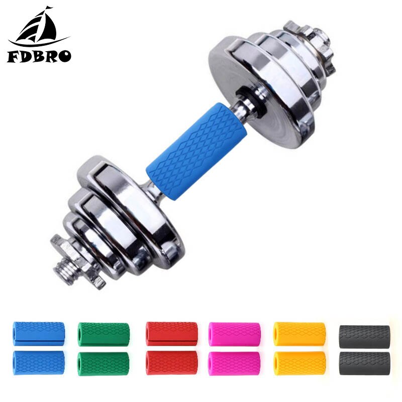 Fdbro 1 Paar Barbell Grips Halter Kettlebell Grip Dikke Bar Handgrepen Pull Up Gewichtheffen Ondersteuning Anti-Slip Bescherm Pad gratis