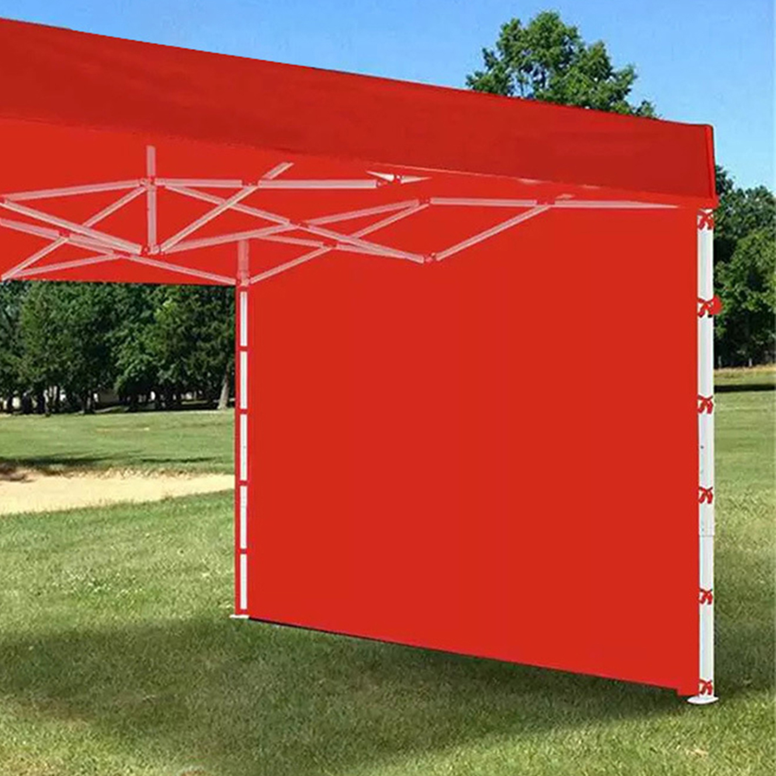 Party Waterdichte Tuinhuisjes Tuin Luifel Outdoor Luifel Tent Zijwand Zonnescherm: Red