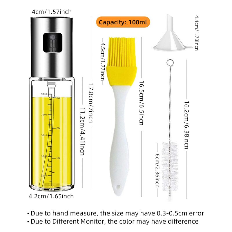 Oil spray bottle pulverizador aceite dispenser sprayer olive kitchen accessories gadget cooking bbq barbacoa tools utensils sets