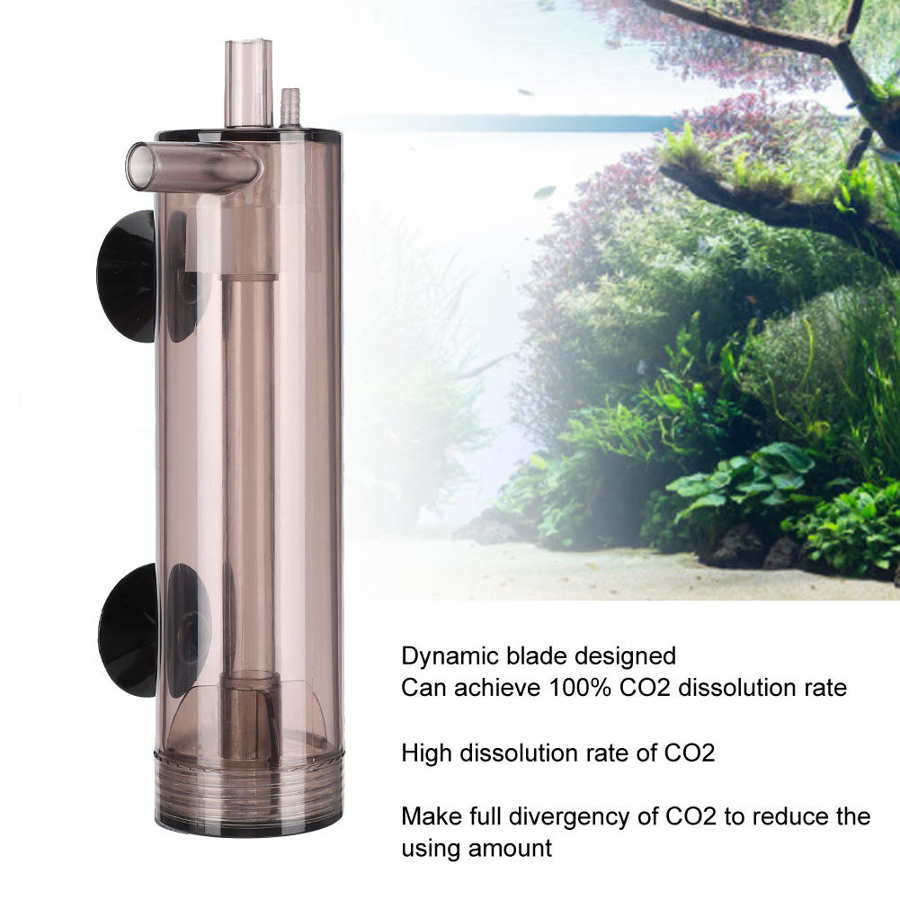 Fish Tanks CO2 Refine Dissolver Aquarium High Efficiency Dynamic Blade CO2 Dissolver External Fish Aquarium Accessories