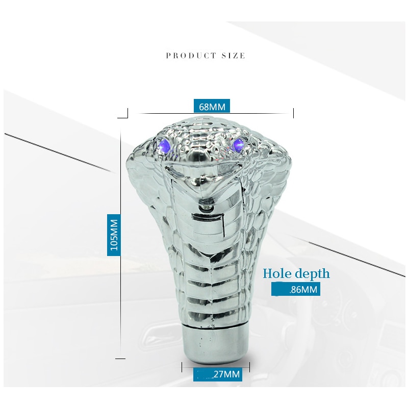 Personality Universal Car LED Modified Shifter Knob For Kia Rio 3 Ceed Toyota Corolla  Avensis C-HR RAV4 Mazda 3 6 BMW E46