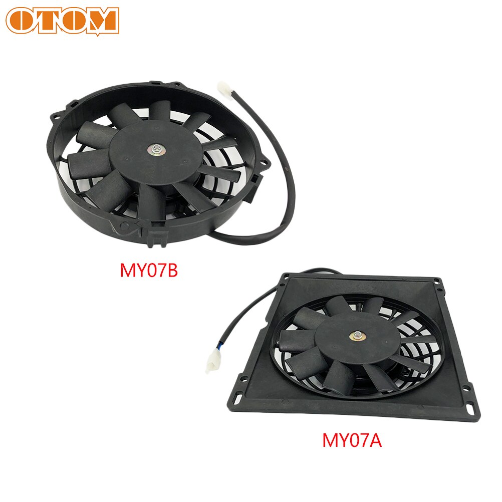 OTOM Universal Motorcycle Cooling Fan Dirt Pit Bike ATV Quad Oil Cooler Water Radiator Electric 12V For KTM Honda Yamaha Kawasak