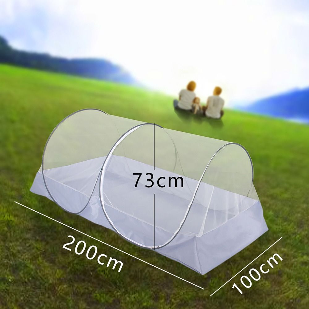 Anti-muggen Reizen Klamboe Draagbaar Verstelbaar Mesh Slaapnet Handig Ademend Opvouwbaar Klamboe Bed Zomer
