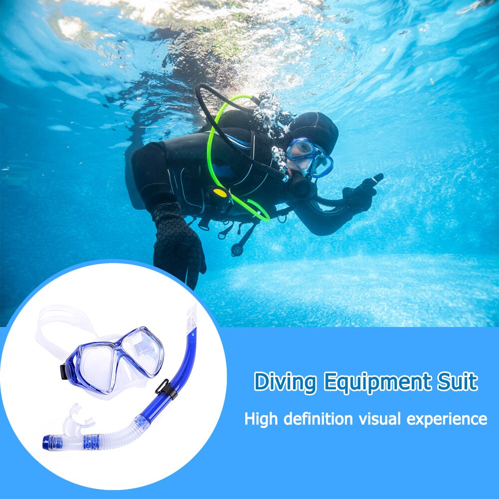 Snorkel Swimming Mask Diving Anti-Fog Scuba Set Adult Underwater Goggles Glasses Swimming Pool Equipment