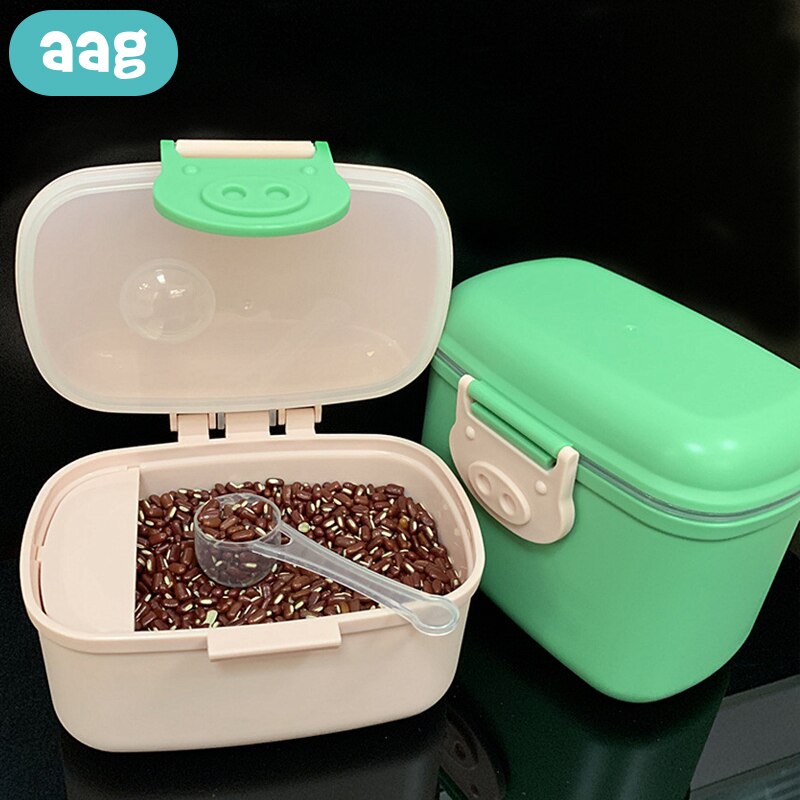 AAG Portable Baby Milk Powder Container Newborn Formula Milk Dispenser Child Food Snack Storage Tank Kids Feeding Storage Box