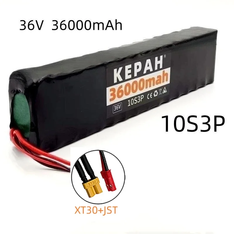 36V 36ah 18650 lithium battery 10s3p 36000mah 1000w 42V electric scooter m365 power battery with battery pack: Beige