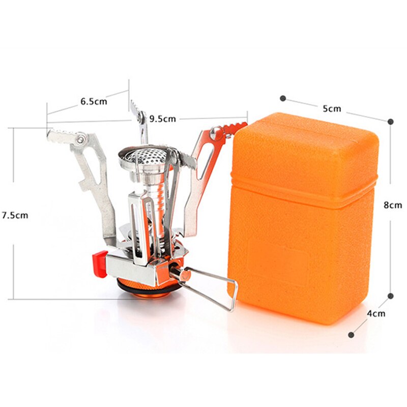 Camping Gas Stove Portable Folding Outdoor Backpacking Stove Tourist Equipment For Cooking Hiking Picnic 3500W: Gas Stove2