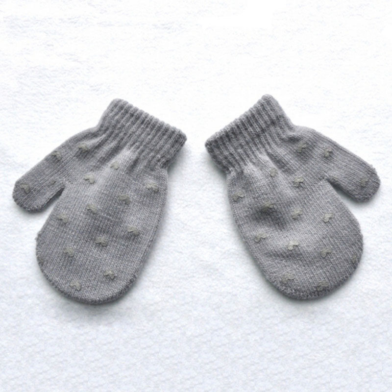 Pudcoco-gants d'hiver pour enfants | Mitons de , points étoile, motif de cœur, tricot en coton doux, , pour bébés filles et garçons, pour enfants