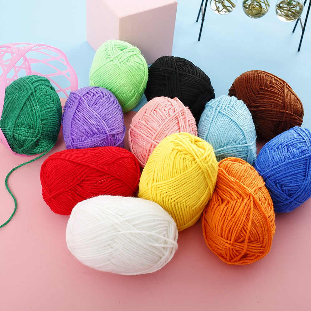 Multicolore grand fil Bonbons à tricoter Crochet fil Kit de démarrage fils artisanat ménager fournitures de travaux manuels