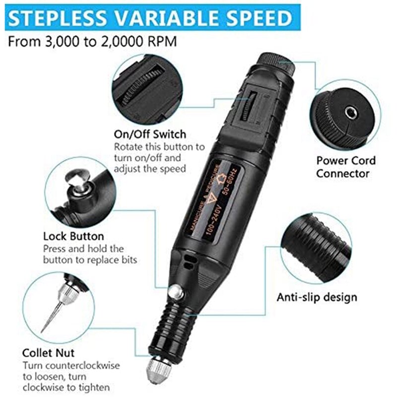 AYHF-78 PCs Electric Engraving Tool Kit, Engraver with Scriber Etcher, Adjustable Speed DIY Etching Pen