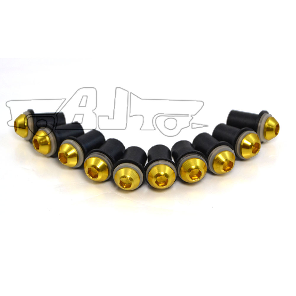 Kit de tornillos para parabrisas, Tuercas de carenado para Yamaha XJ600 XJ900 XJ400 XT600 R1 R6 R3 R25 R15 V3, Piezas de motocicleta