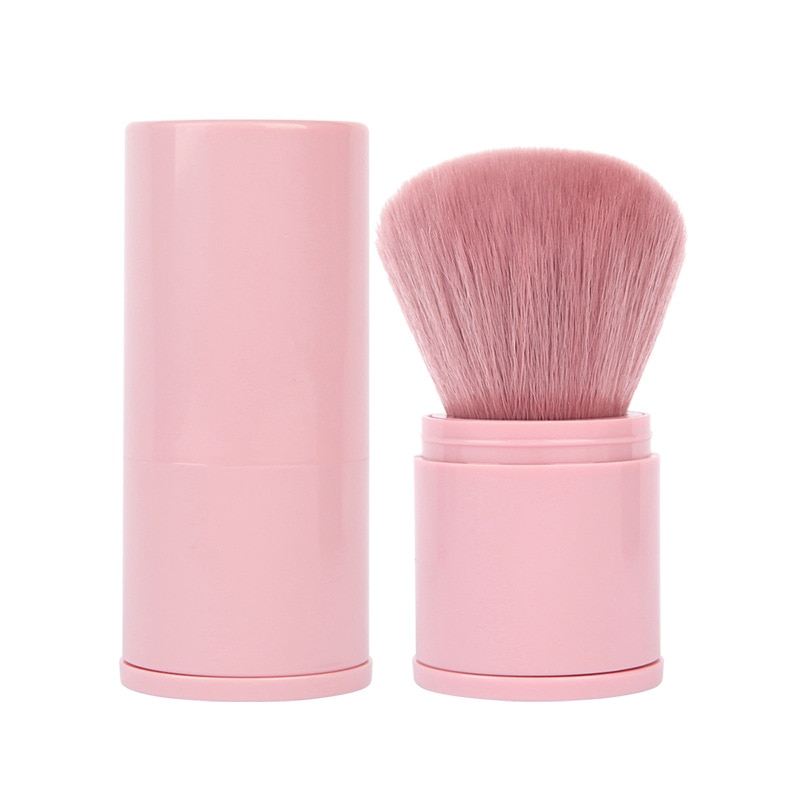 Mini brocha retráctil portátil para maquillaje, 1 Uds., brochas faciales, cosmética de belleza, herramientas de viaje