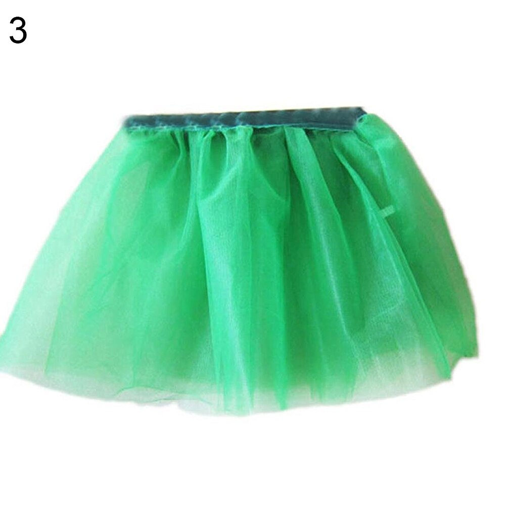 Cute Girl Little Princess Fancy Dancewear Ballet Dance Party Tutu Skirt Costume: Green