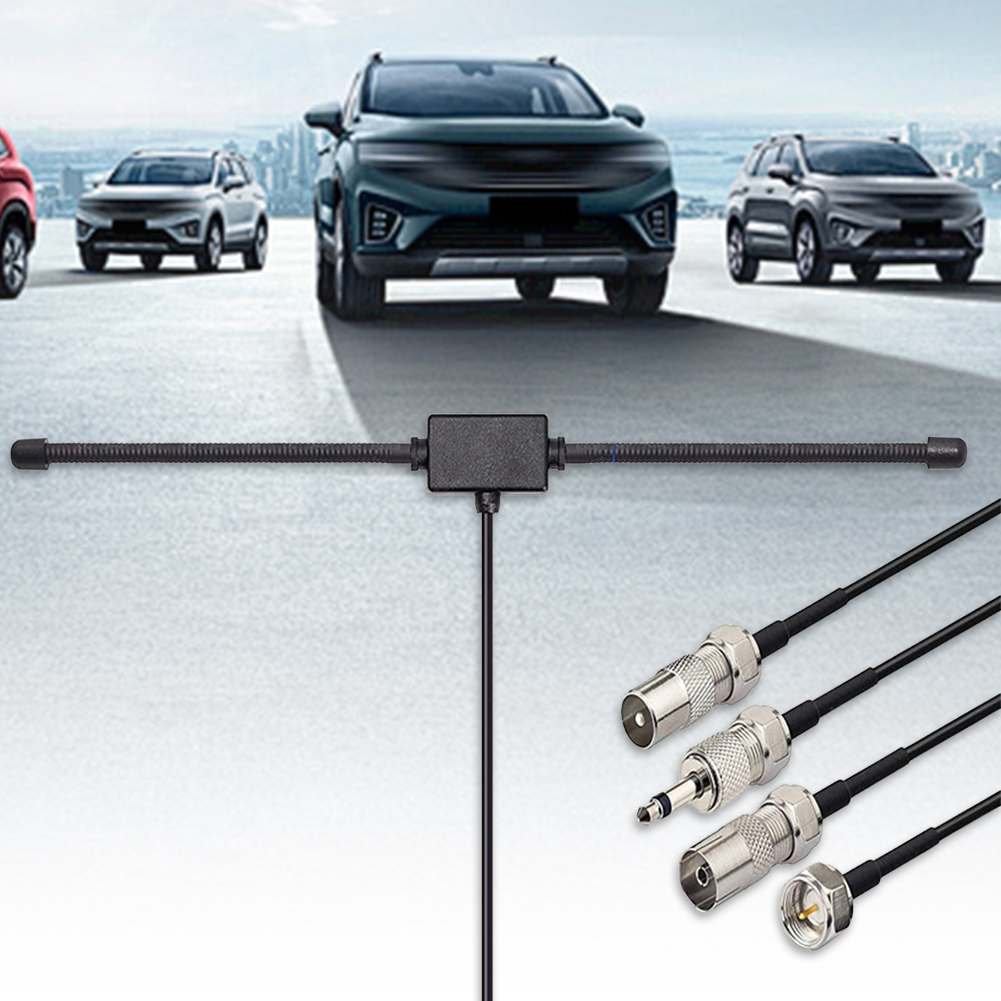 Hidden Adhesive Mount AM FM Radio Antenna FM Sheep Horn Antenna Car Dipole Antenna for Car FM TV Radio Station