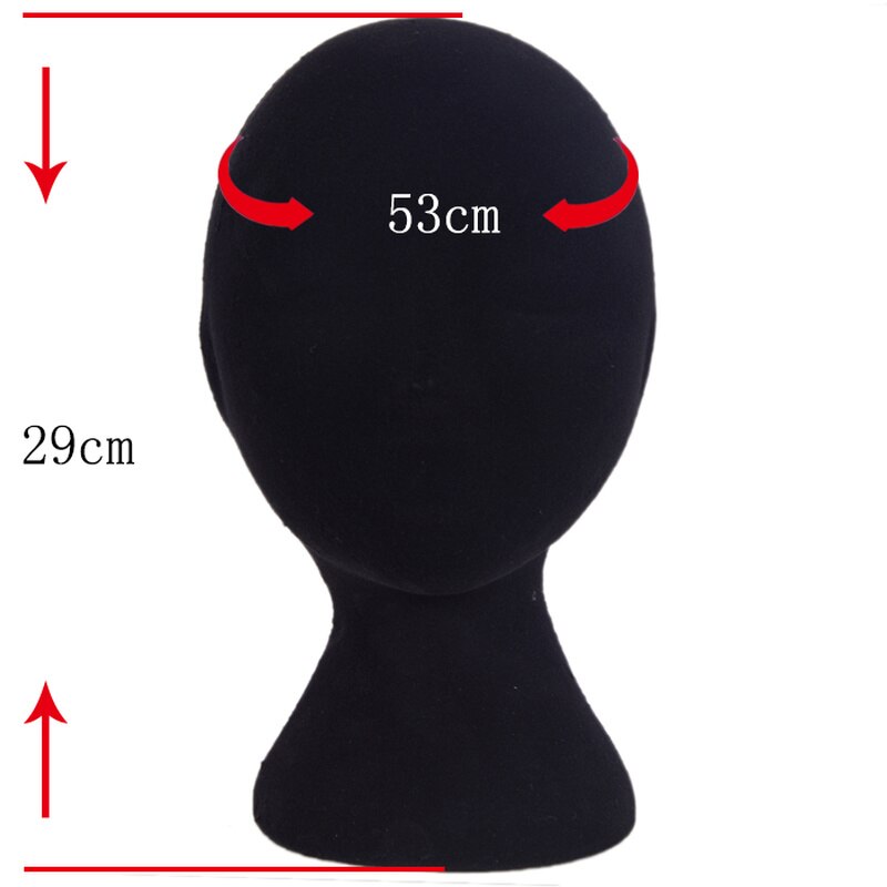 Beauty Male female Styrofoam human hair mannequin head hairdressing white black Model for Hat Display Glasses Cap Wig stand