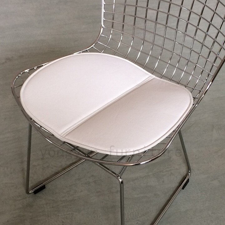 Jern stol spisebordsstol pude: Hvid