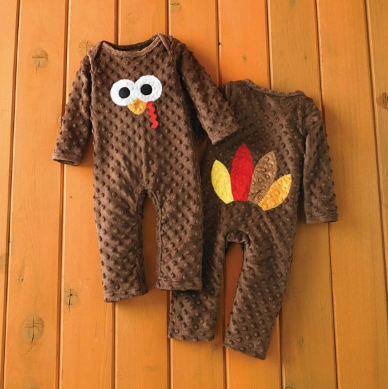 Pudcoco – combinaison pour -né fille et garçon, printemps-automne, Thanksgiving, turquie