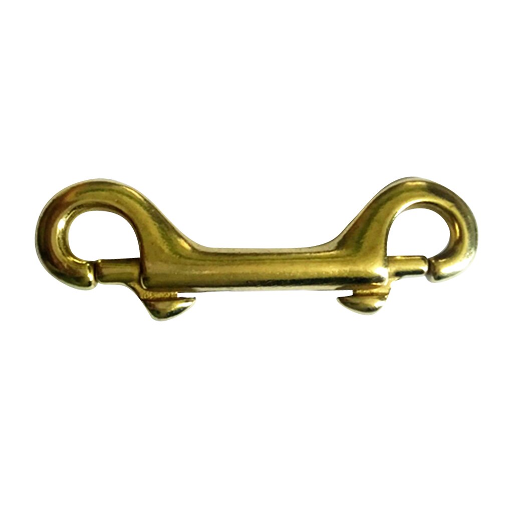Scuba Diving Brass Double Ended Snap Bolt Hook Key Chain Ring Holder 3.5"