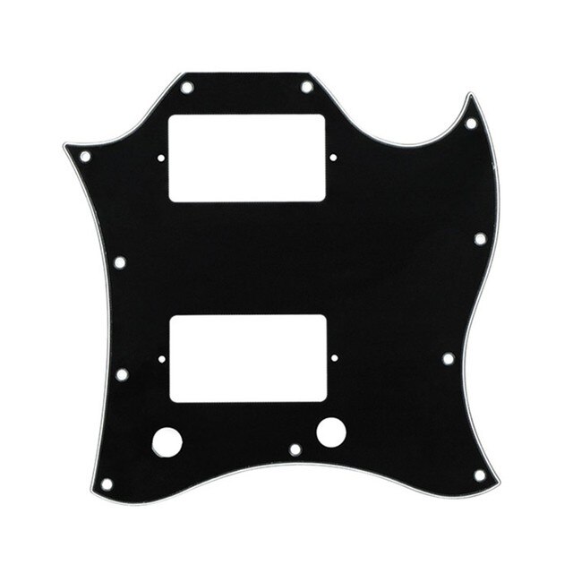 Plaque spéciale à gratter SG, pour guitare électrique de Style EPI SG, 3 couches avec trou de pont, accessoire partie basse: Black  BWB