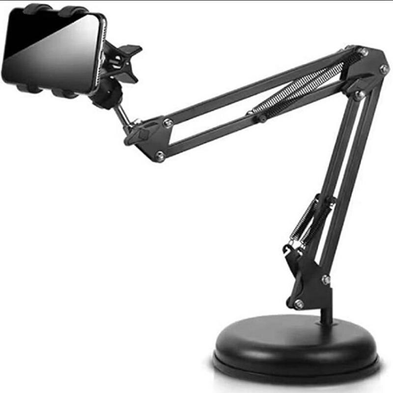 Uitschuifbare Microfoon Houder Tafel Stand Lui Beugel 360 ° Draaibaar Met Klem Flexibele Scharnierende Arm Voor Mobiele Telefoon Mic