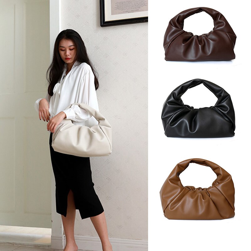 40Cm De Schouder Pouch Dames Handtassen En Portemonnees Soft Pu Lederen Handtas Voor Vrouwen Tas