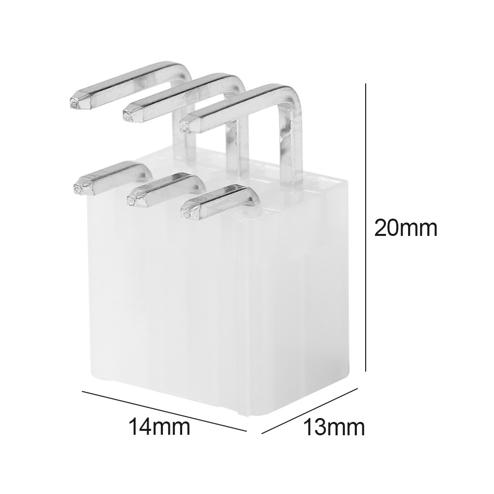 10Pcs 6pin Elleboog Connector Power Connector Looper Voor Btc Mijnwerker Antminer S9K S9j S9 Z11 Z11e Z9mini A9 A3 b7 Z1 + L3 M3 E9i E9.3