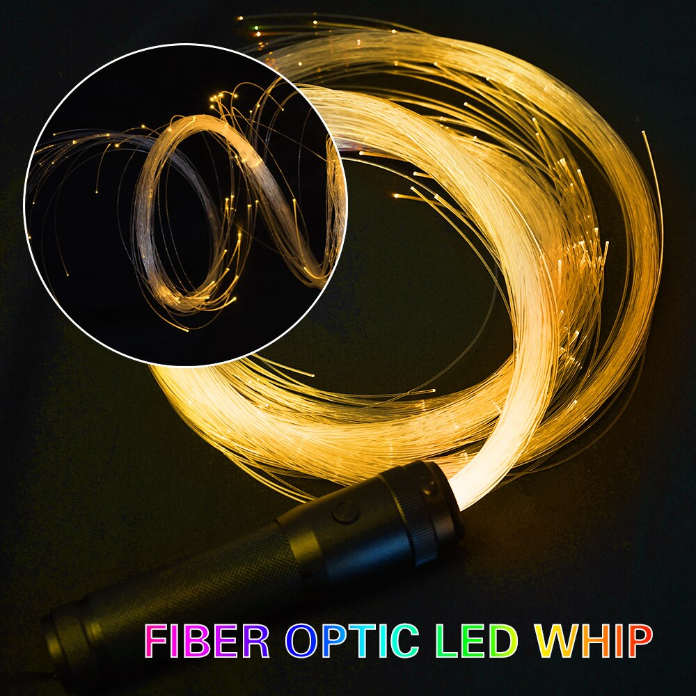 7 colors LED Fiber light Whip Dance Whip 3w fiber optic flashlight for KTV Parties Lights Shows EDM Music Festival