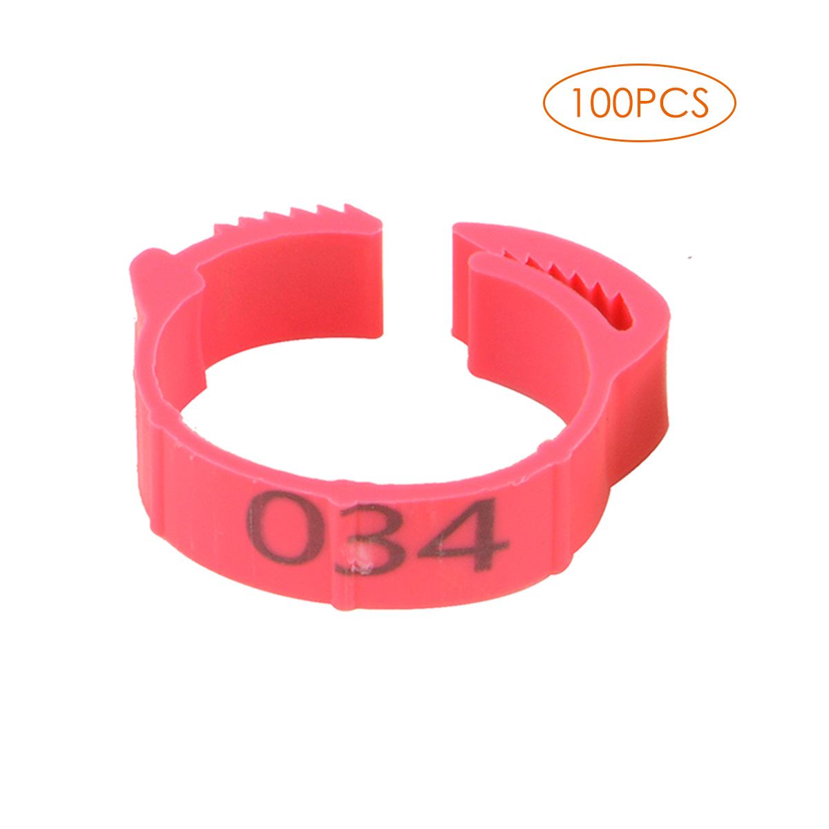 100 Pcs 20/24/27mm Identify Ring Carrier Pigeon Training Supplies Leg Number Bird Bands for Pigeon Chicks Bantam Chicken: violet
