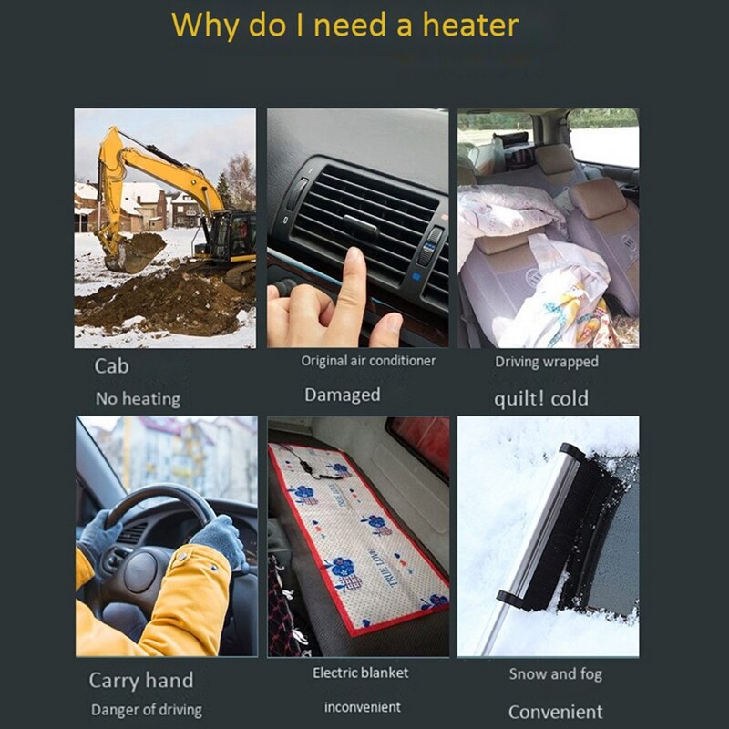 -600w verwarmingsventilatoren vrachtwagen auto autoverwarming winterwarmer droger glasontdooier raamverwarming interieuraccessoires