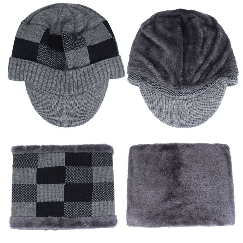 Skullies pipot miesten talvihatut miehille huivi neulottu hattu lippalakki naisten talvi pipo hattu uros homme gorro bonnet baseball lippalakit
