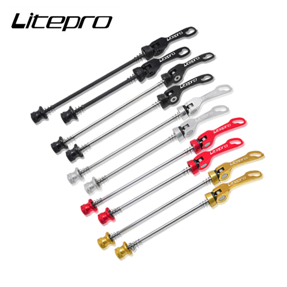Litepro Aluminum Alloy Quick Release Lever MTB Mountain Bike Wheelset QR Rod For Road Folding Bicycles Wheels Skewers