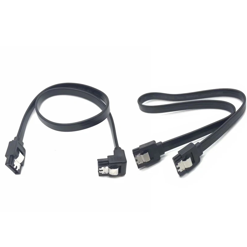 1/2PCS 50CM SATA 3.0 Datakabel High-speed Sata III Kabel Adapter Aansluiting Converter voor SATA HDD SSD CD Drive Schrijver Desktop: green