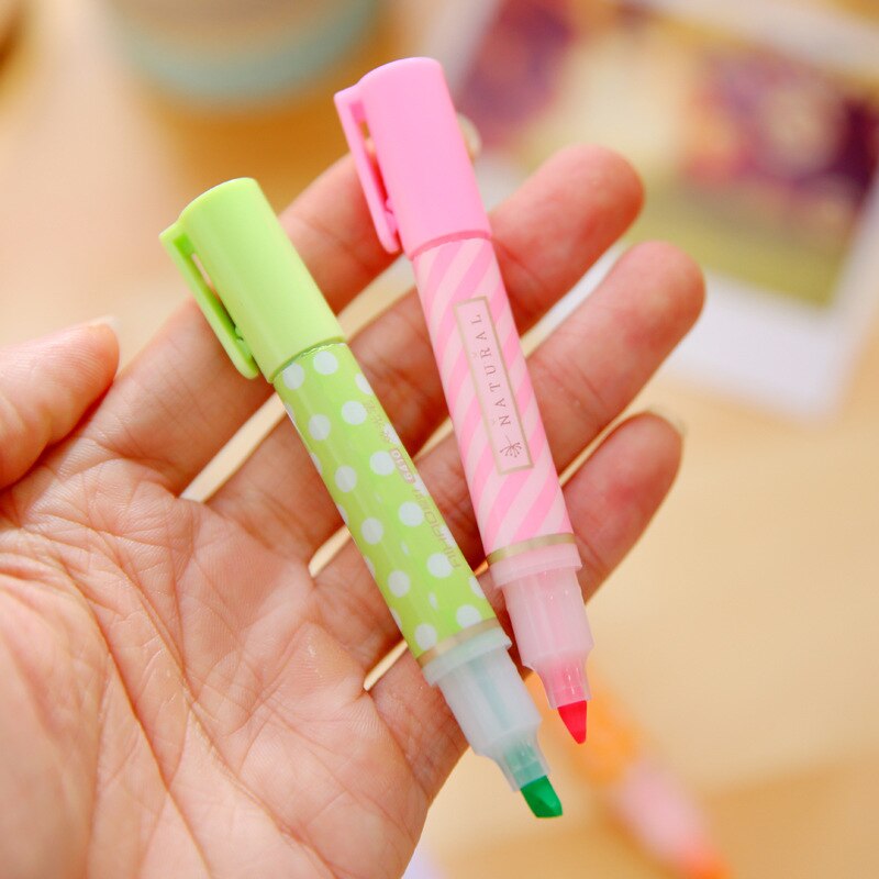Rotuladores de colores pastel, bonitos puntos, marcadores promocional, , papelería