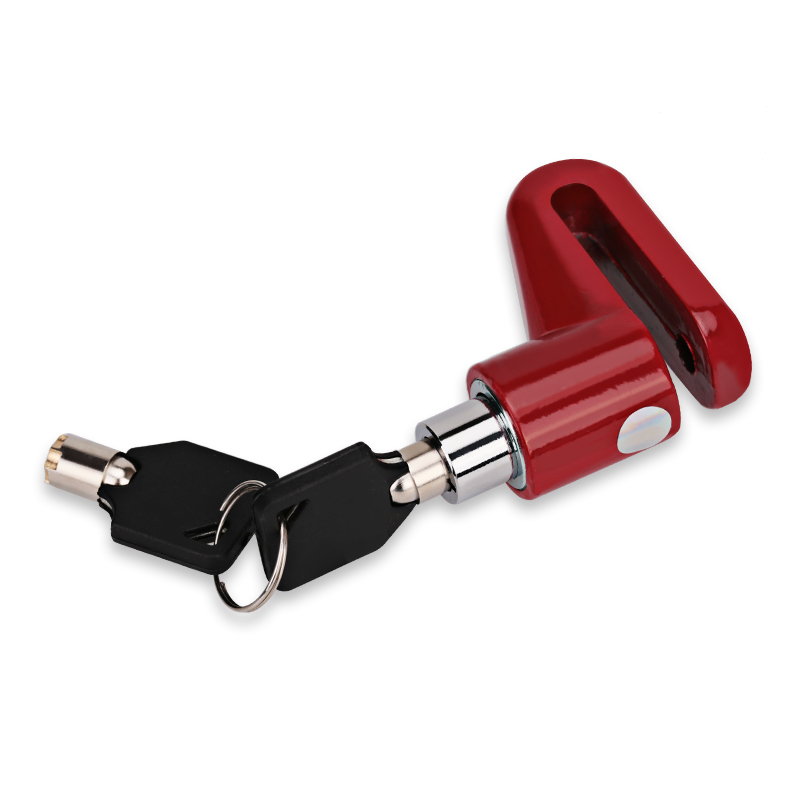 Motorcycle Lock Security Anti Theft Bicycle Motorbike Motorcycle Disc Brake Lock Theft Protection for Scooter Safety Bike Lock: Red