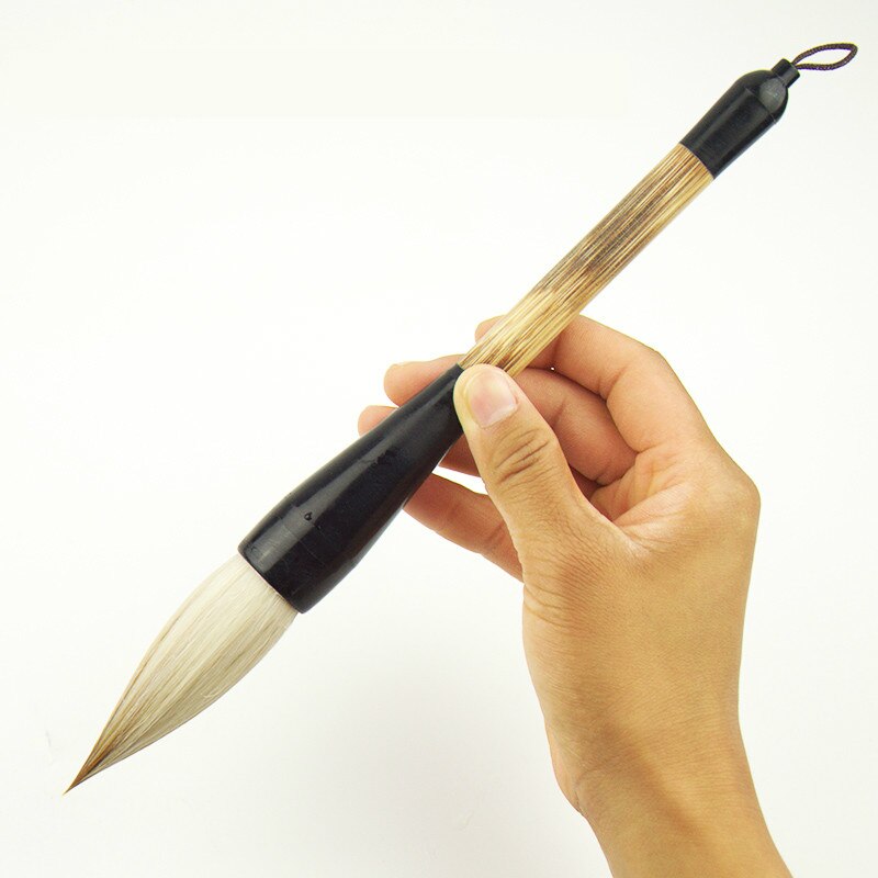 Large Calligraphy Pen Oversize Woolen Hair Chinese Painting Brushes Adult Wolf Hair Calligraphy Practise Hopper Shaped Brush Pen