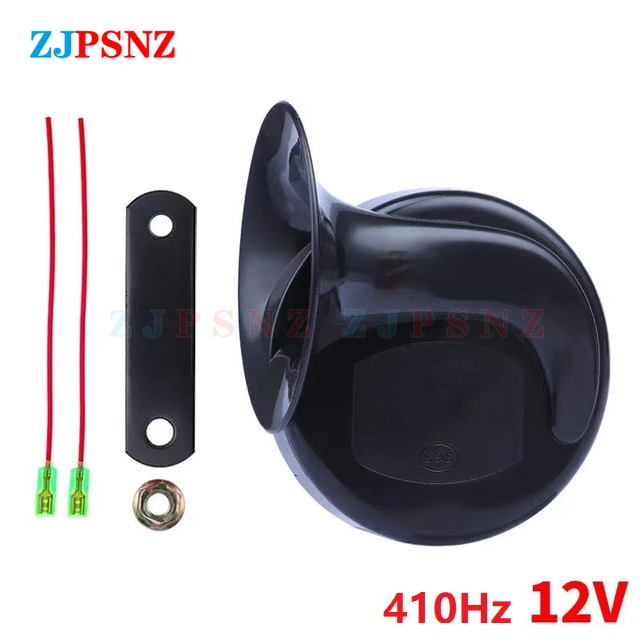 Car Snail Horn 6V 12V 24V 36V 48V 60V 72V Electric Air Horn Motorcycle Scooters Truck e-Bike Waterproof Snail Horns Super Sound: 12V 410Hz 1Pcs