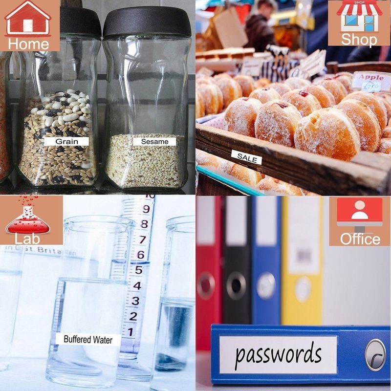 5Pcs 9mm Black on white compatible Epson SS9KW/LC-3WBN label tapes strong adhesive laminated lc3wbn label ribbon for KingJim