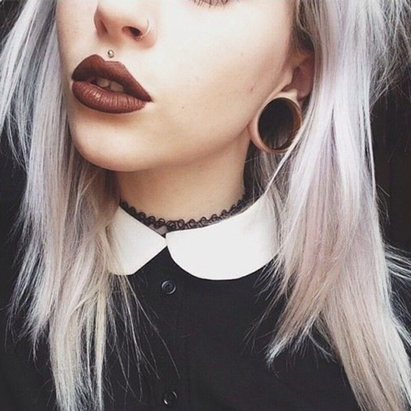 8~25m Black Wood Ear Plugs Tunnels Wood Ear Stretchers Expander Plugs and Tunnels Ear Gauges Plugs Body Piercing Tunnels Punk