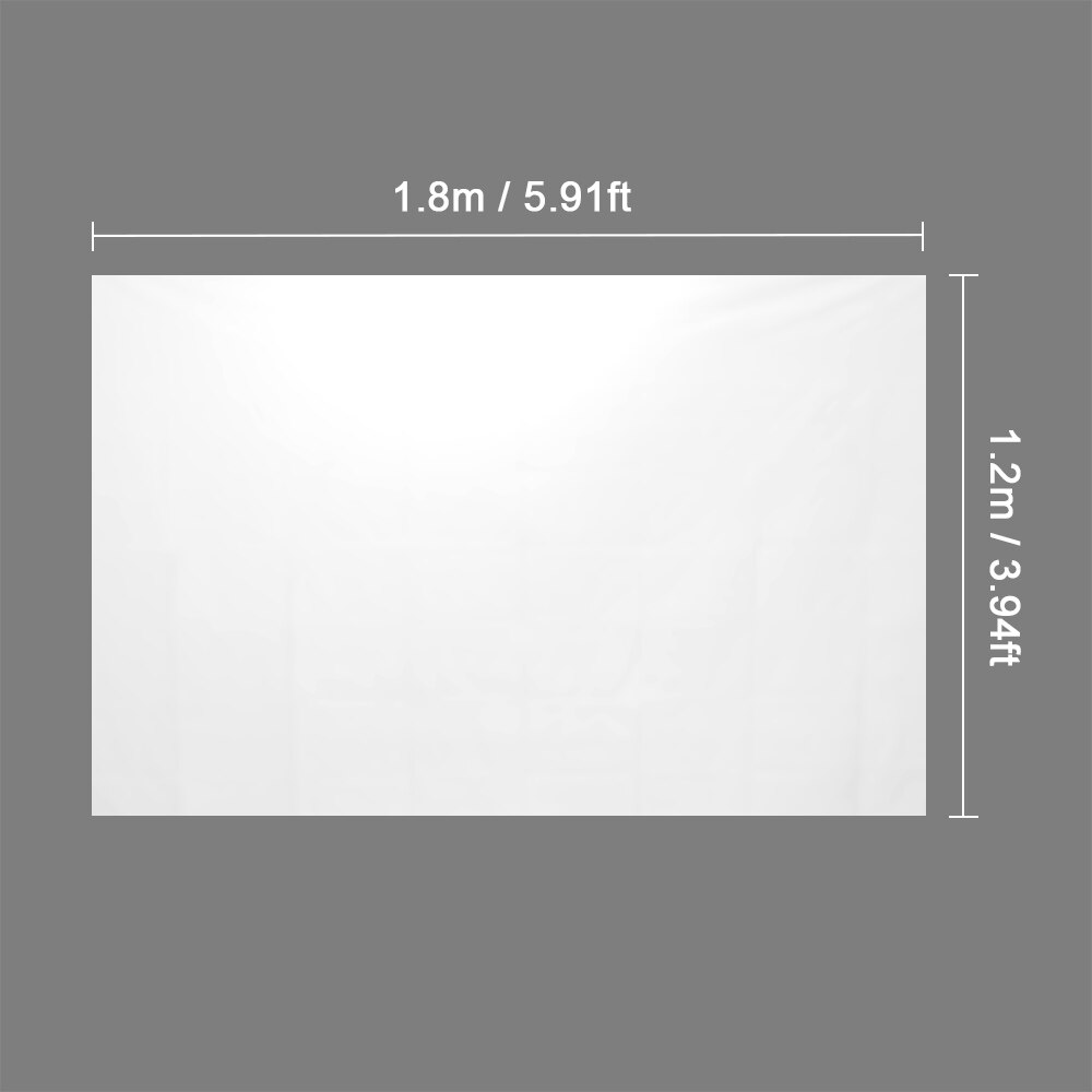 Window Movie Projector Screen Christmas Halloween Movie Foldable Display Cloth 1.8X1.2m