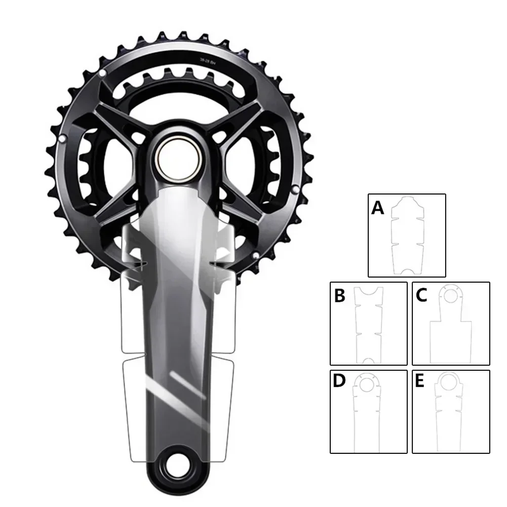 Pegatinas protectoras de manivela de bicicleta, calcomanías, película adhesiva TPH para bicicleta de carretera para SRAM/SHIMAN0, pegatinas protectoras de bielas de ciclismo N E W