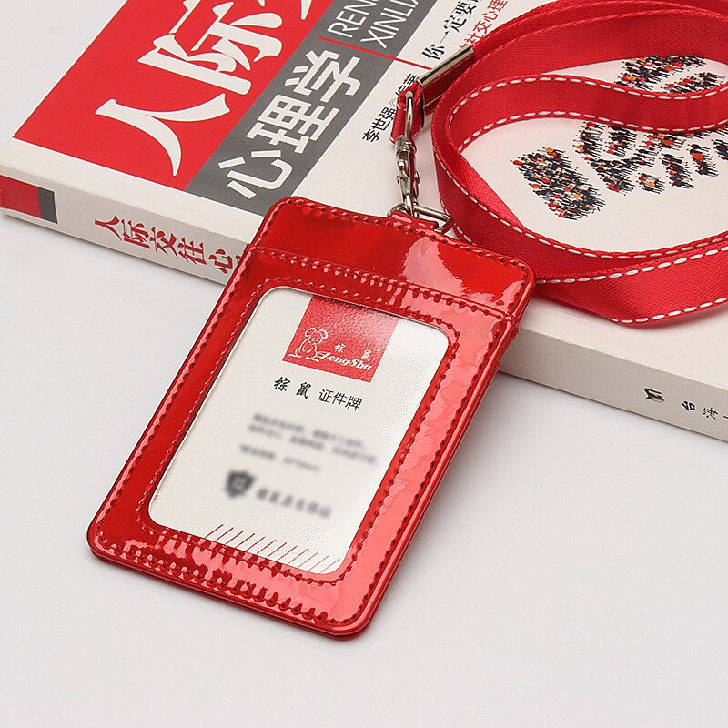 Id Kaarthouder Werk Naam Kaarthouders Visitekaartje Werk Card Id Badge Lanyard Houder Id Business Case: Red with Rope