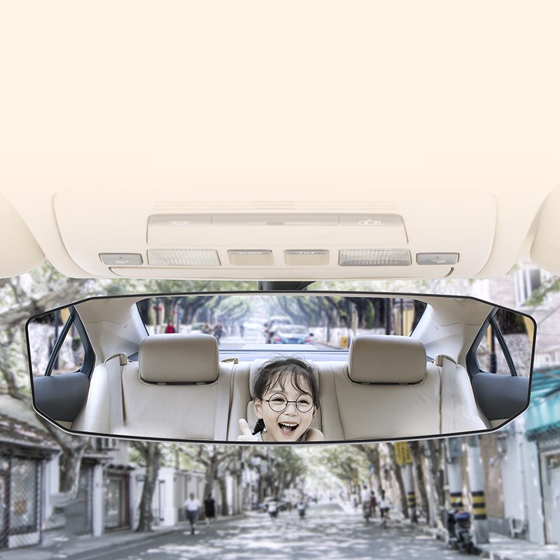 Rear View Mirror Wide Angle Car Rearview Mirror Panoramic Interior Clip On Universal Convex Curve Rear View Mirror No Blind Spot