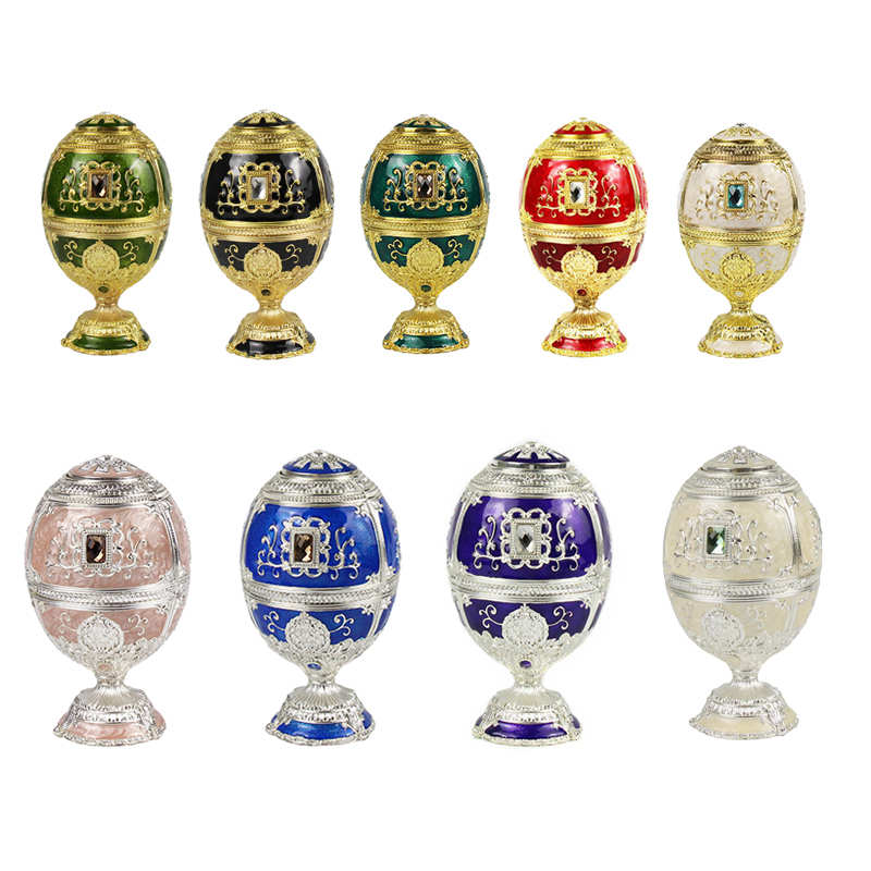 European Painting Ornaments Toothpick Box Castle Egg Shaped Toothpick Party