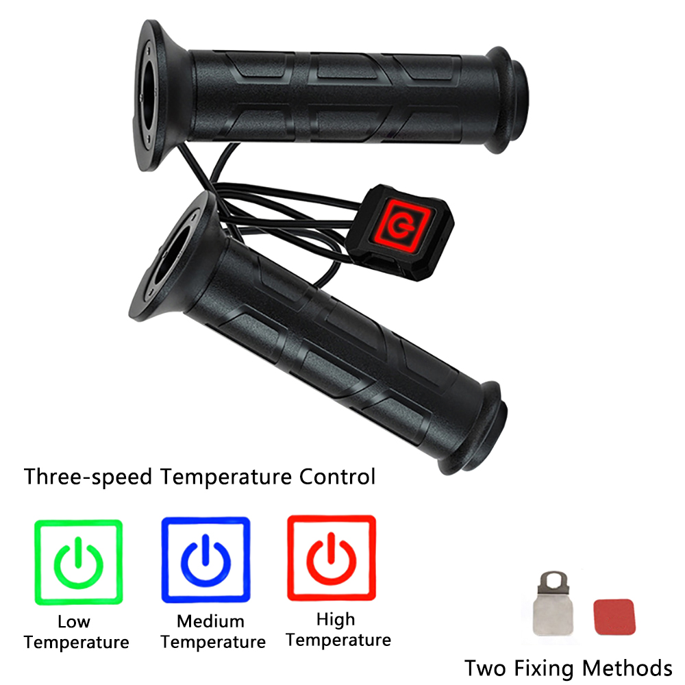 Manopole riscaldate elettriche 12V manubrio per manopole riscaldanti intelligenti a tre velocità ATV per diametro manubrio 22mm