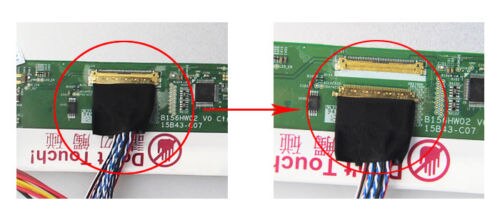 For LTN156AT05 40pin 2AV LCD remote Screen LED panel 15.6" 1366×768 display HDMI VGA Controller Board kit