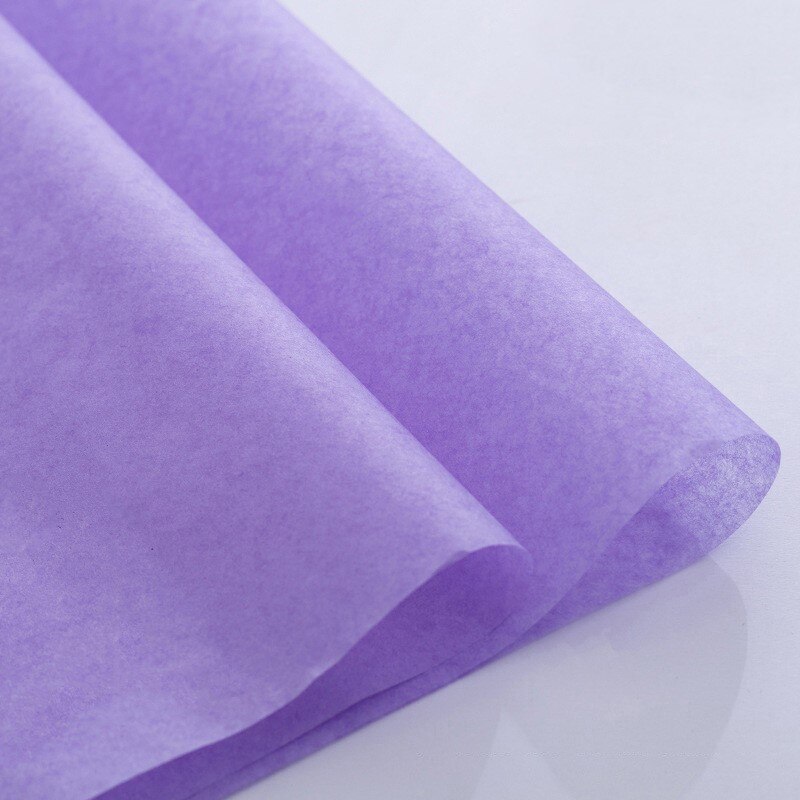40pcs 50x70cm DIY Tissue Paper Wrapping Paper Decorative Flower Bouquet Craft Paper Clothing Packing Packaging: lilac colour