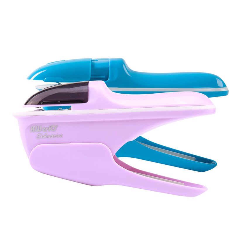 Staple-free Stapler Stationery Child Safety Stapler for Notebook A4 Paper Binding and Labor Saving School Office Supplies