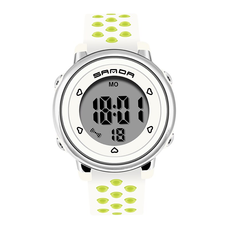 Basid Sport Heren Horloge Kids Jongens Meisjes Kind Horloges Cartoon Waterdicht Voor Kerst Verjaardag Digitale Klokken Studenten: white